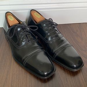 Mezlan Oxford Cap Toe Black 10M